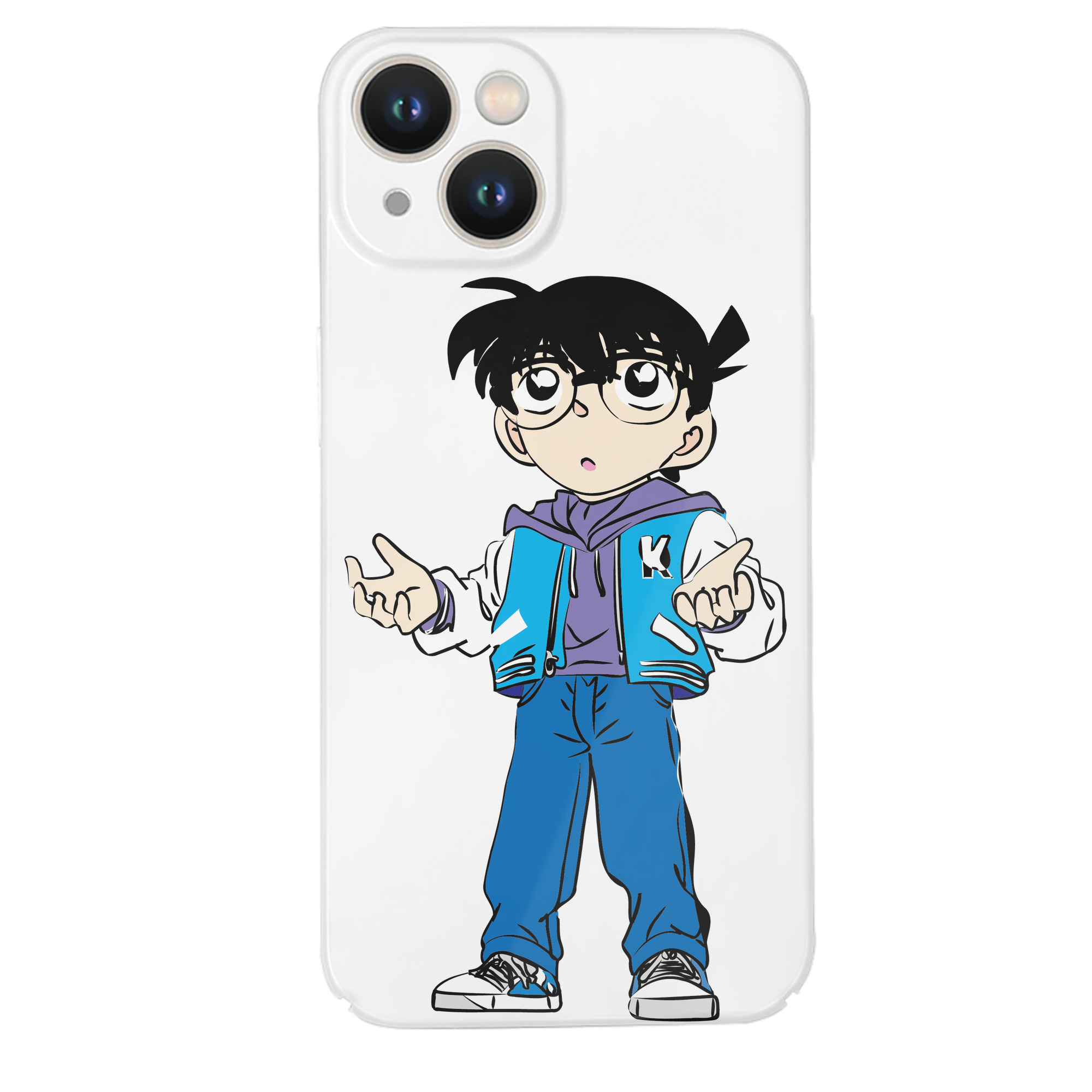 （画像用） 名探偵コナン 江戸川 コナン Detective Conan Conan Edogawa 【iPhone 14シリーズ対応】ハードケース